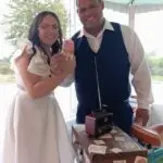 Os noivos Suzana e Lucas